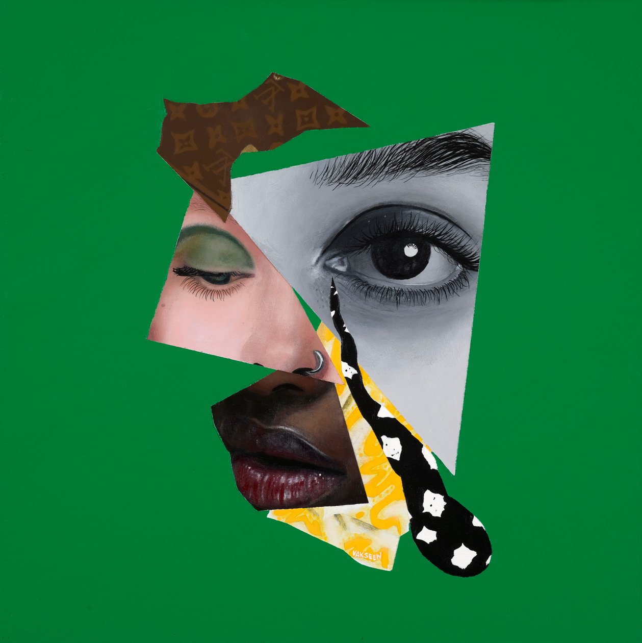 Vulnerably Yours, 2017 (acrílico sobre painel de madeira) de Vaskeen Vaskeen
