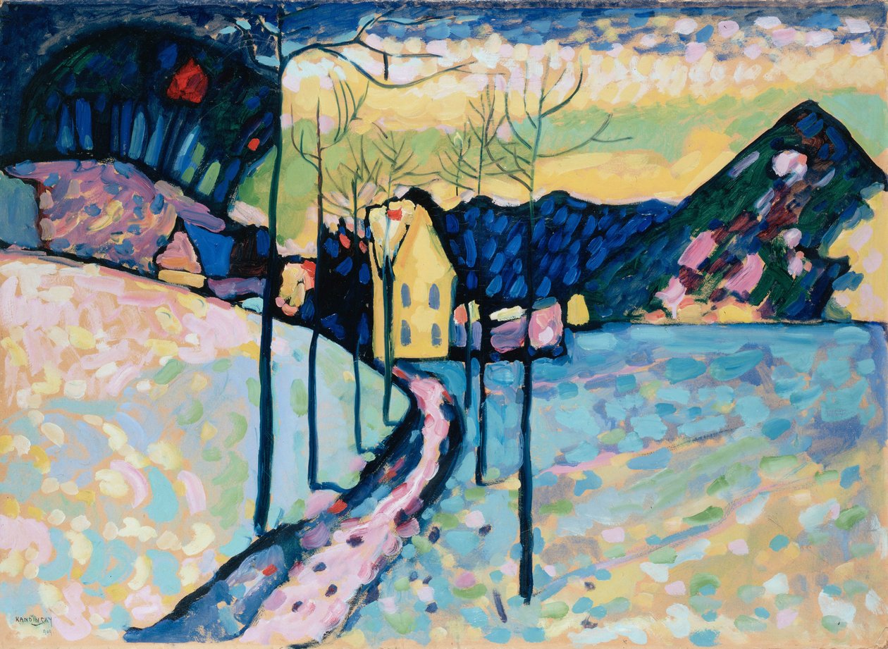 Paisagem de inverno, 1909. de Wassily Kandinsky