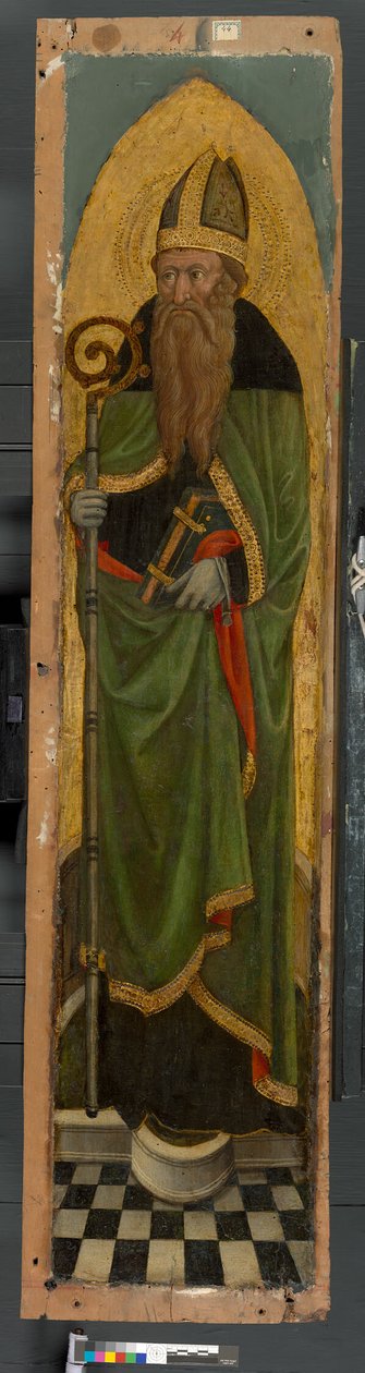 Bispo Santo de um retábulo agostiniano de Venetian