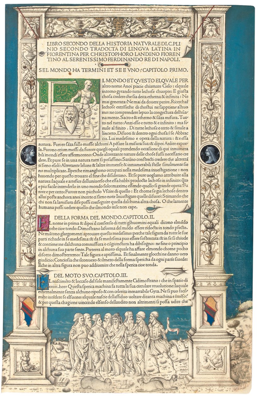 "Historia Naturalis" de Plínio, o Velho, 1476 de Venetian School