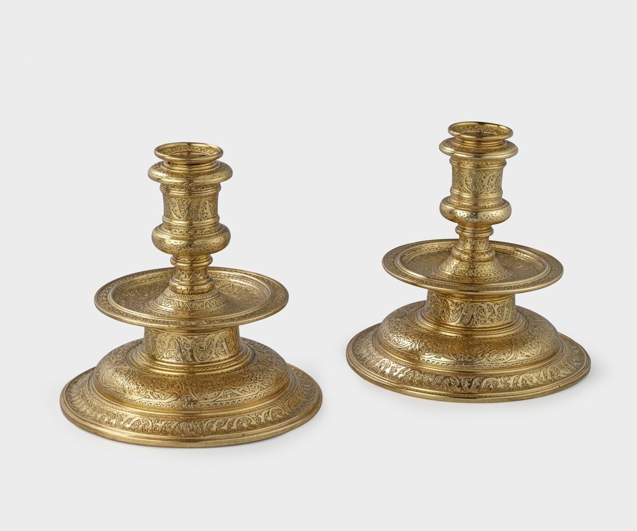 Par de candelabros de Venetian School