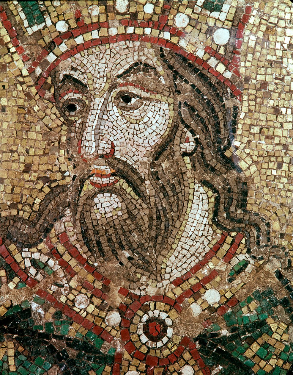 Cabeça de um Rei (detalhe em mosaico de Veneto Byzantine School