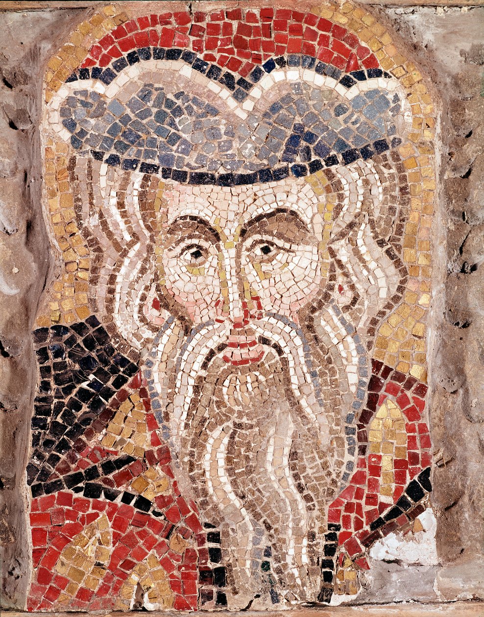 Cabeça de um profeta (mosaico de Veneto Byzantine School
