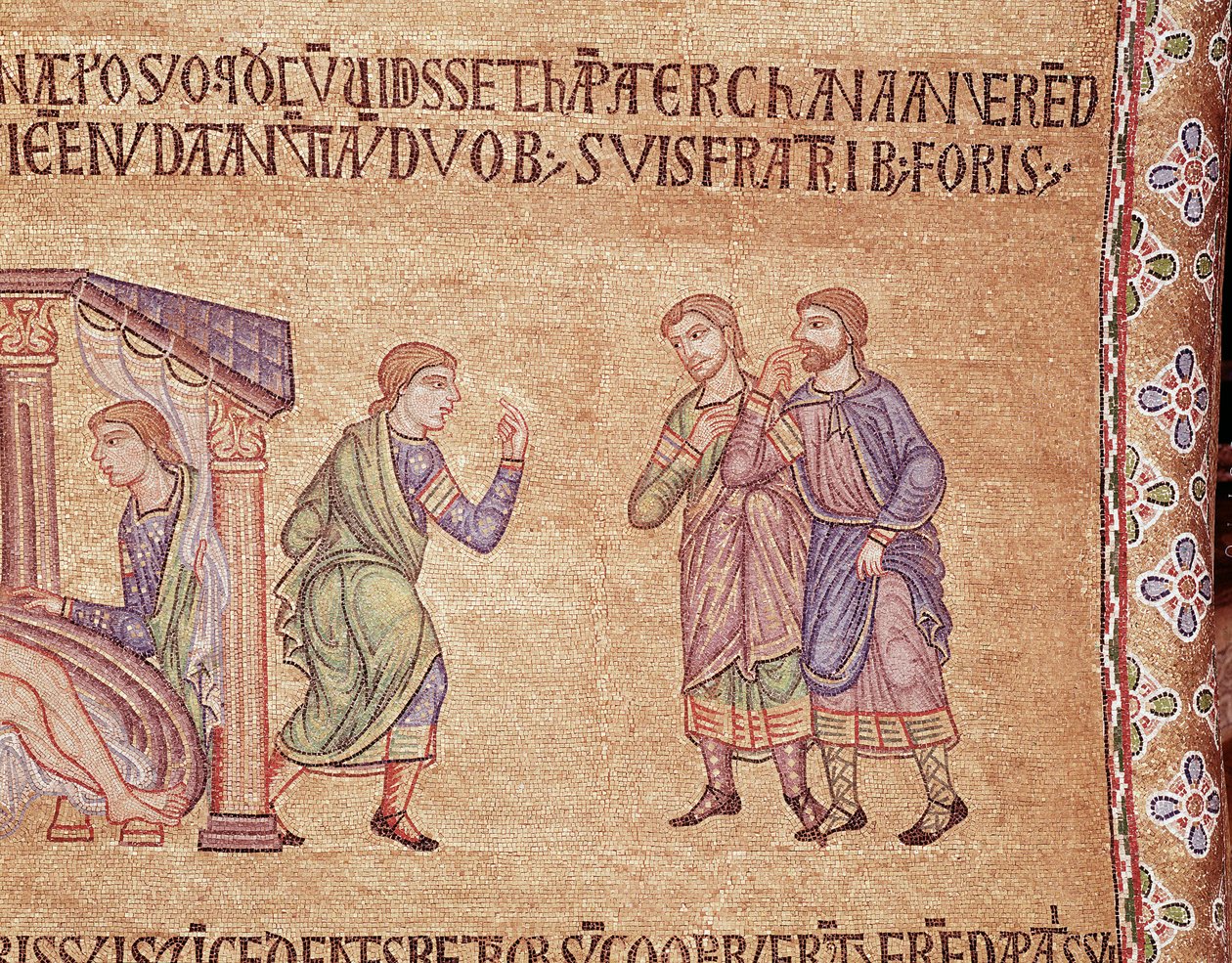 Vida de Noé (detalhe em mosaico de Veneto Byzantine School