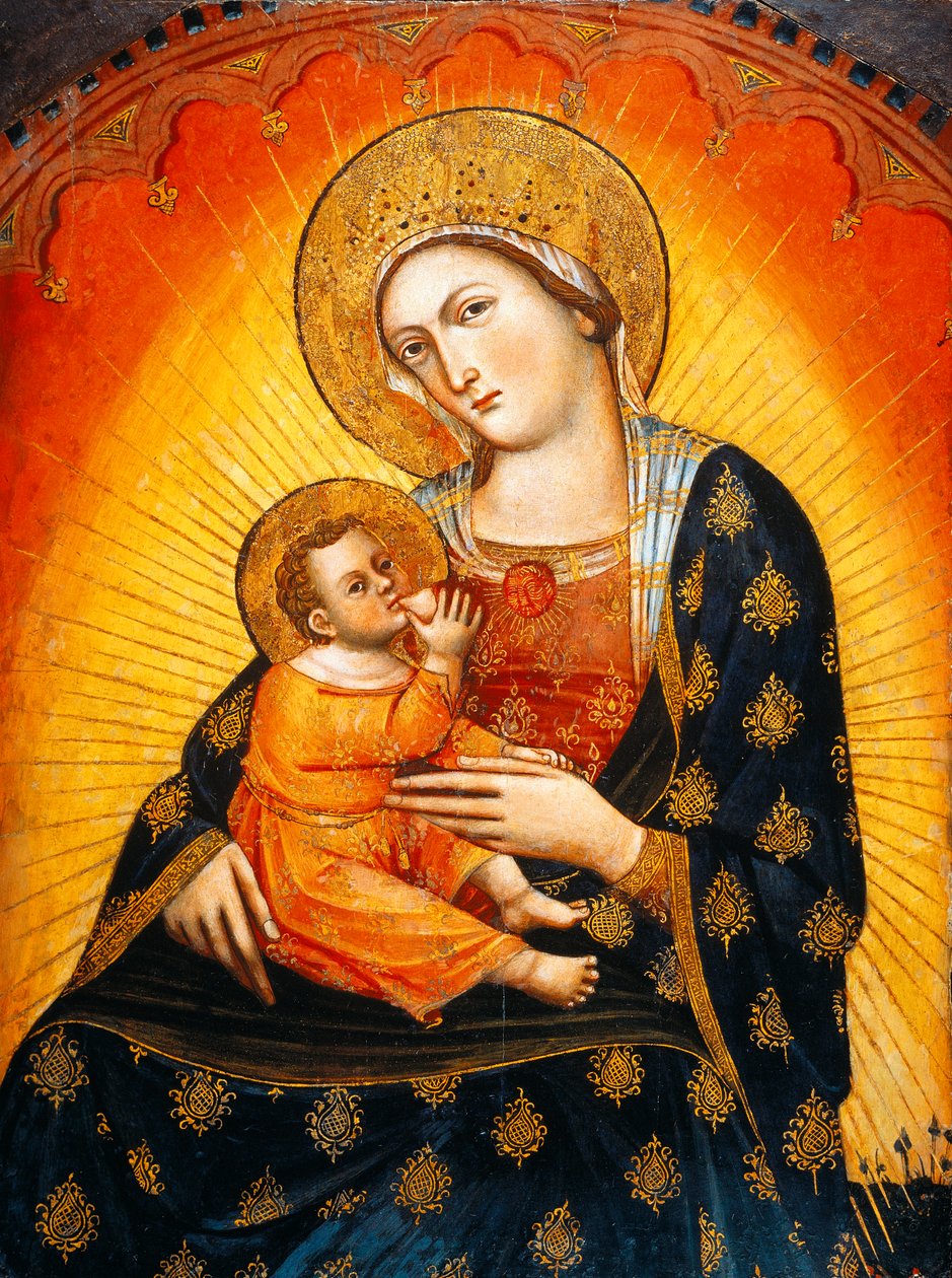 Painel com Madonna e Criança de Veneziano Caterino