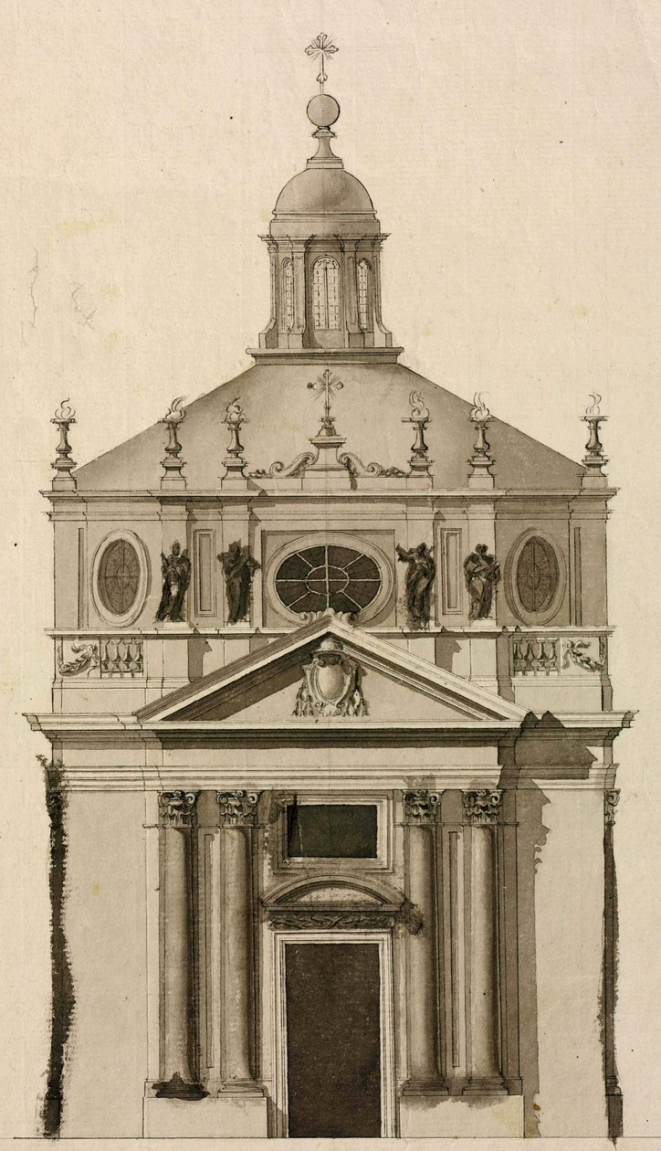 Fachada principal do Sagrario da Catedral de Jaén (Espanha) de Ventura Rodríguez