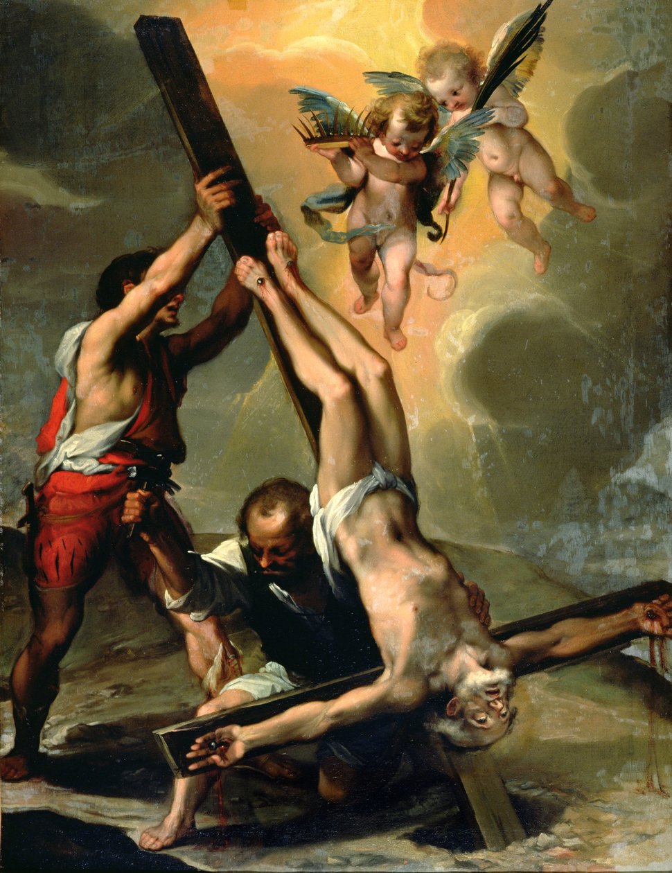 A crucificação de São Pedro de Ventura di Arcangelo Salimbeni