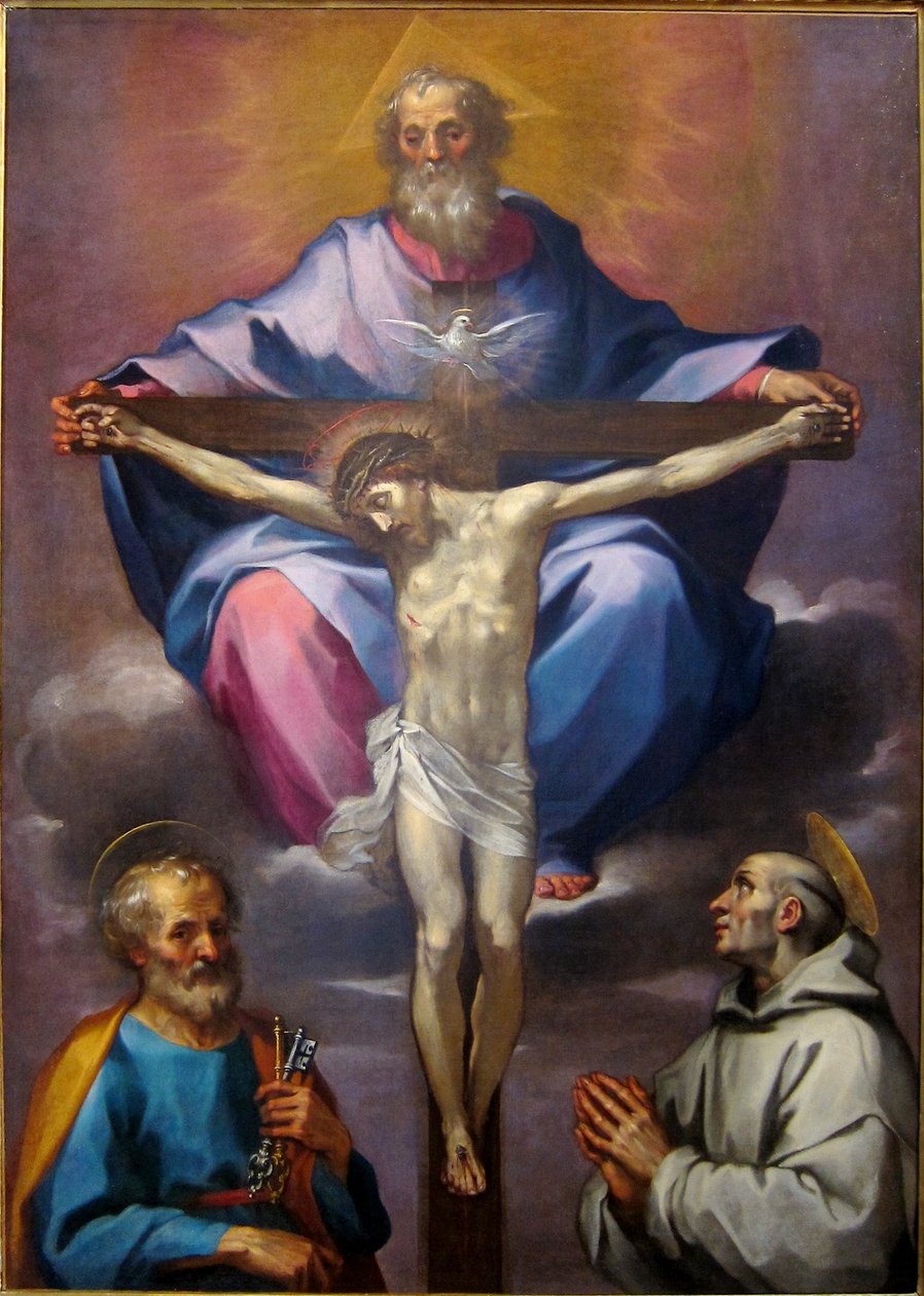 A Trindade com os santos Pedro e Bernardo de Ventura Salimbeni