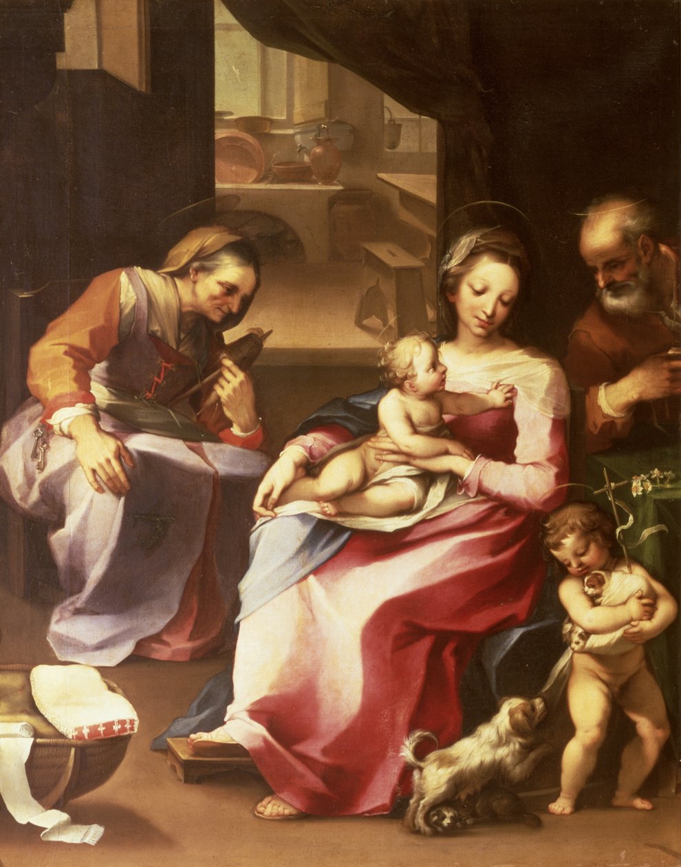 familia sagrada de Ventura di Arcangelo Salimbeni