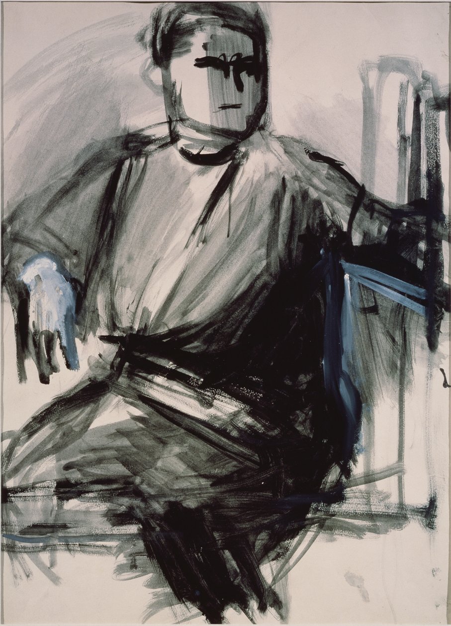 Auto-retrato, 1934 de Vera Mikhailovna Yermolayeva
