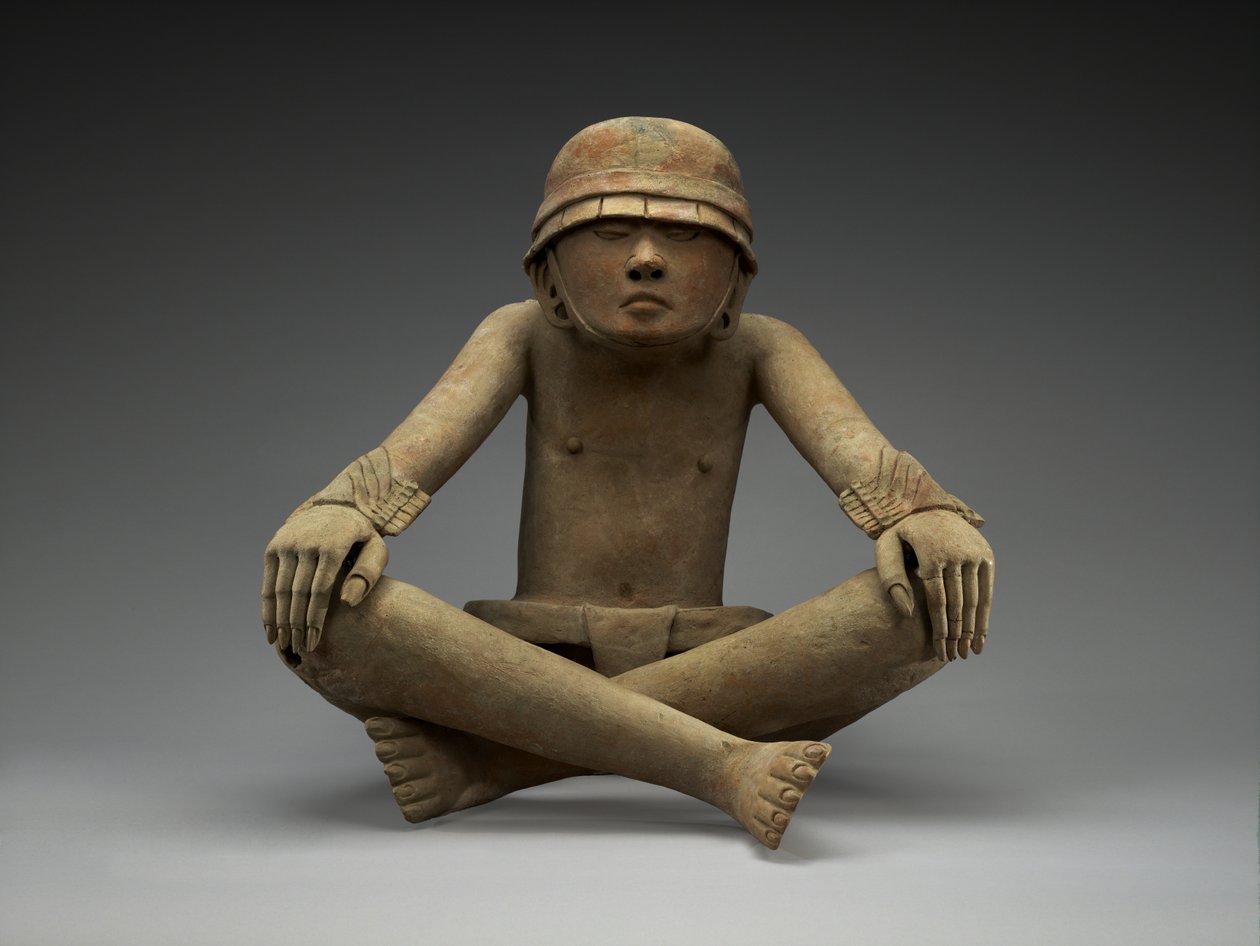 Jogador de bola, 600-900 AD (cerâmica) de Veracruz Veracruz