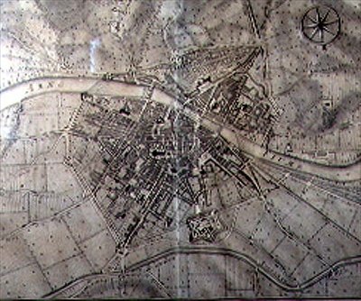 Mapa de Florença de Vercellini Terreni