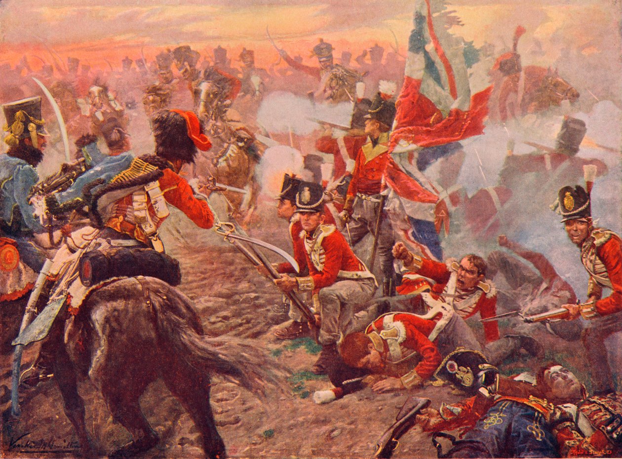 Batalha de Quatre Bras, 1815 1906 de Vereker Monteith Hamilton