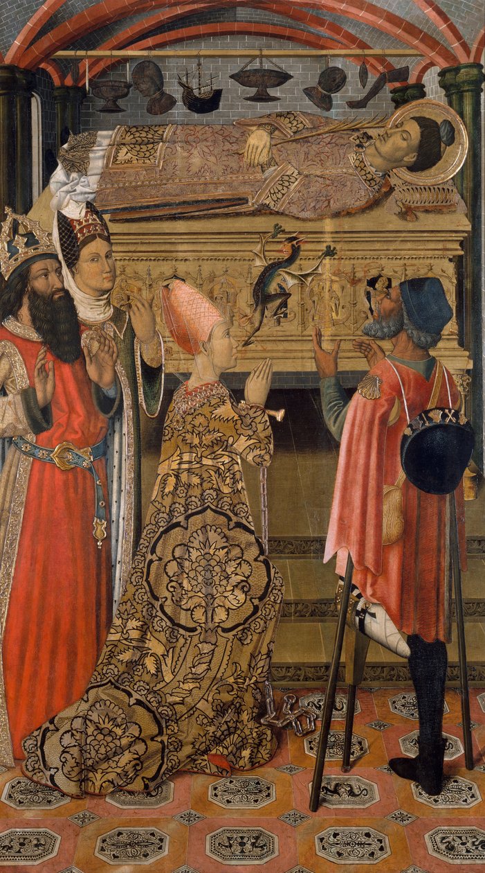 Princesa Eudoxia antes do túmulo de Santo Estêvão de Vergós Group