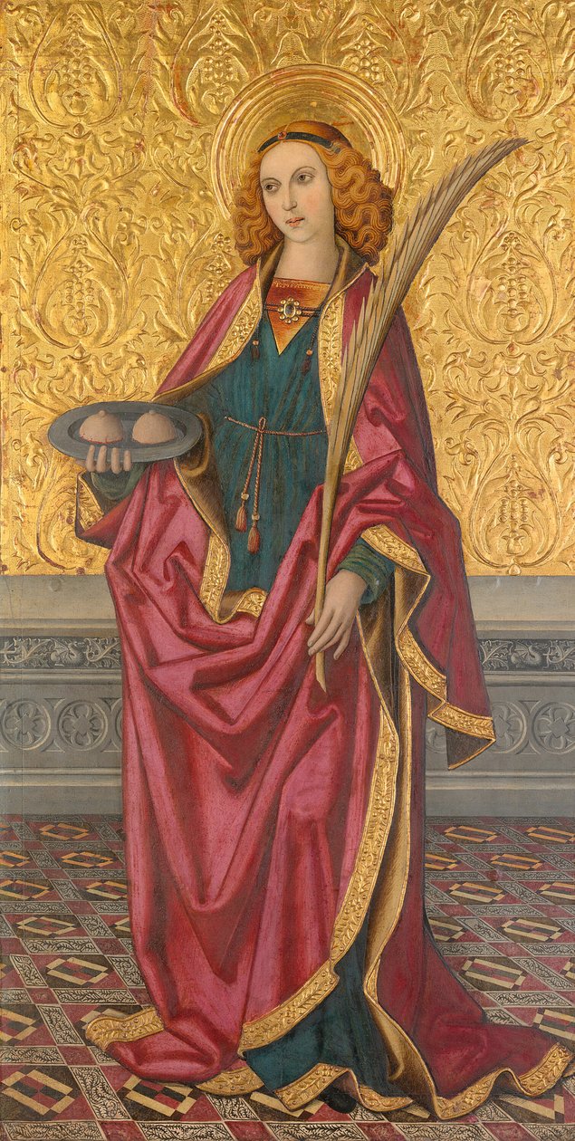 Santa Ágata, cerca de 1500 de Vergós Workshop