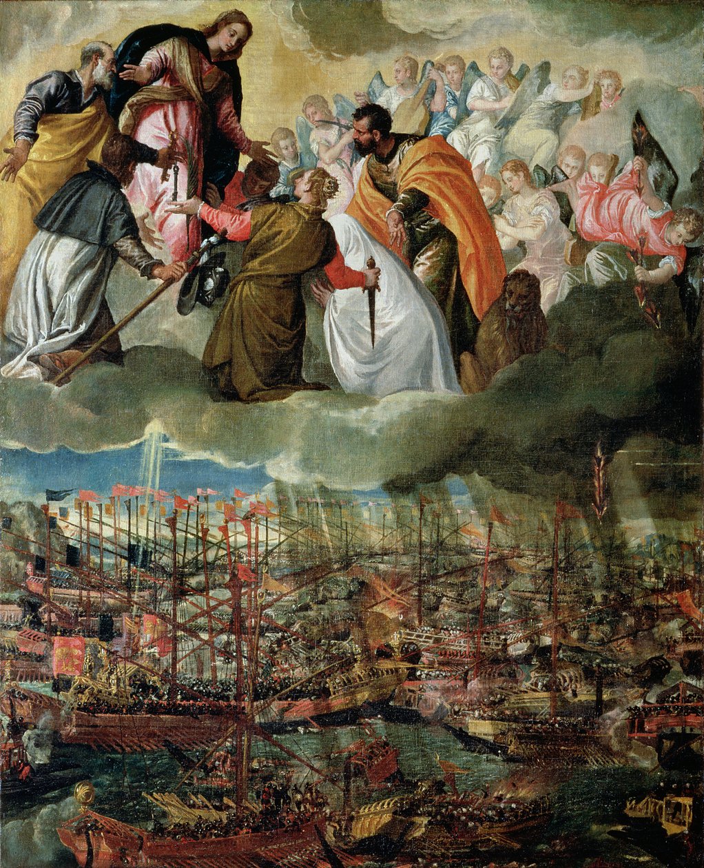 Alegoria da Batalha de Lepanto, 7 de outubro de 1571 de Paolo Veronese
