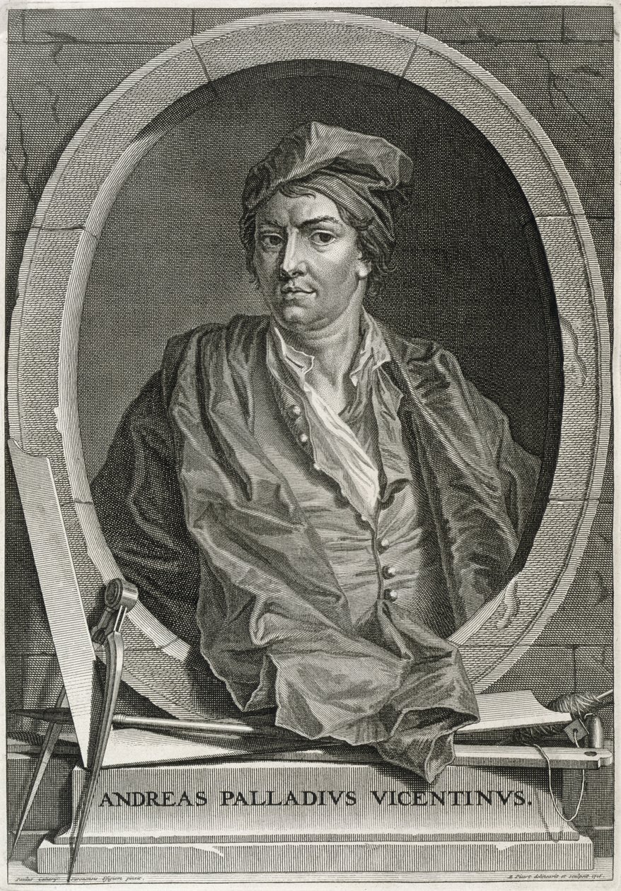 Andrea Palladio (1508-80) gravado por Bernard Picart (1673-1733) 1716 de Paolo Veronese