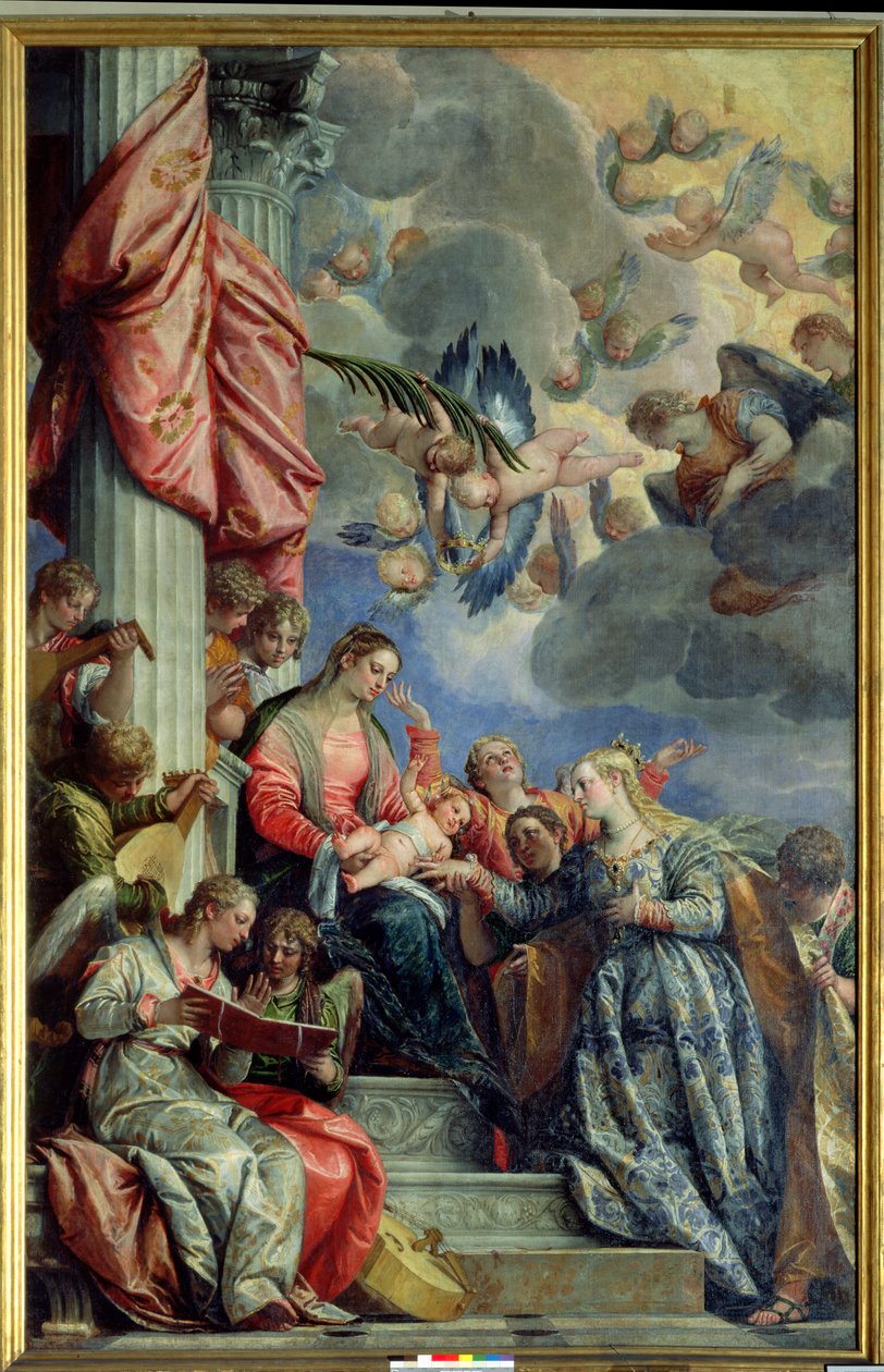 O casamento místico de Santa Catarina de Paolo Veronese