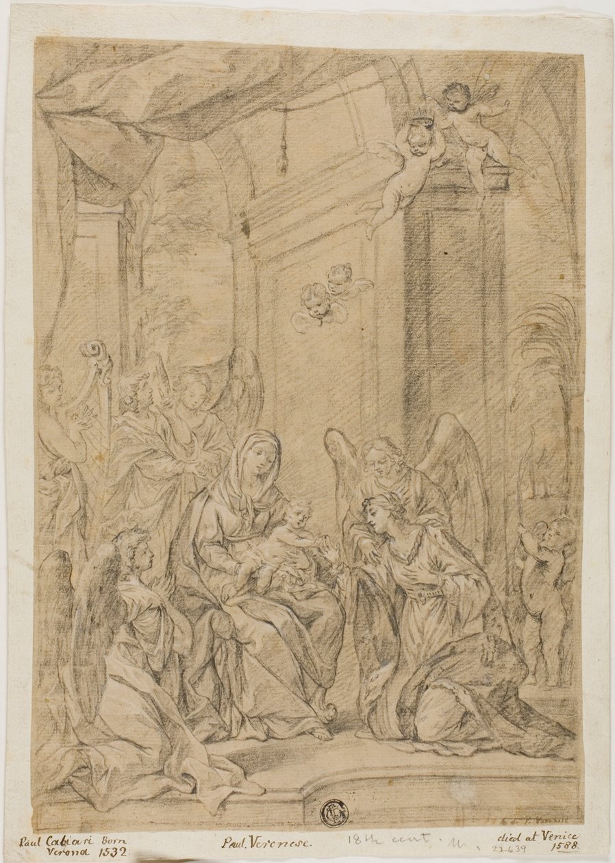 Casamento Místico de Santa Catarina de Veronese (Paolo Caliari)