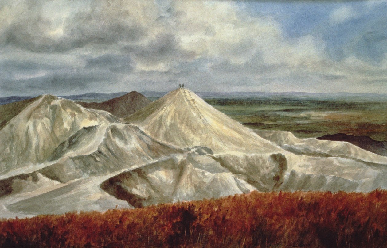 Paisagem Cornish - pedreiras de China em St. Austell de Vic Trevett