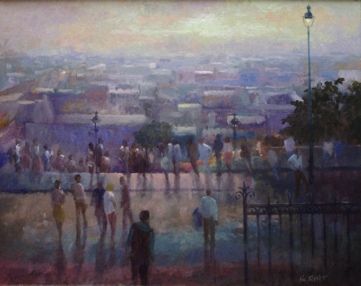 Dos degraus do Sacre Coeur, 1992 de Vic Trevett