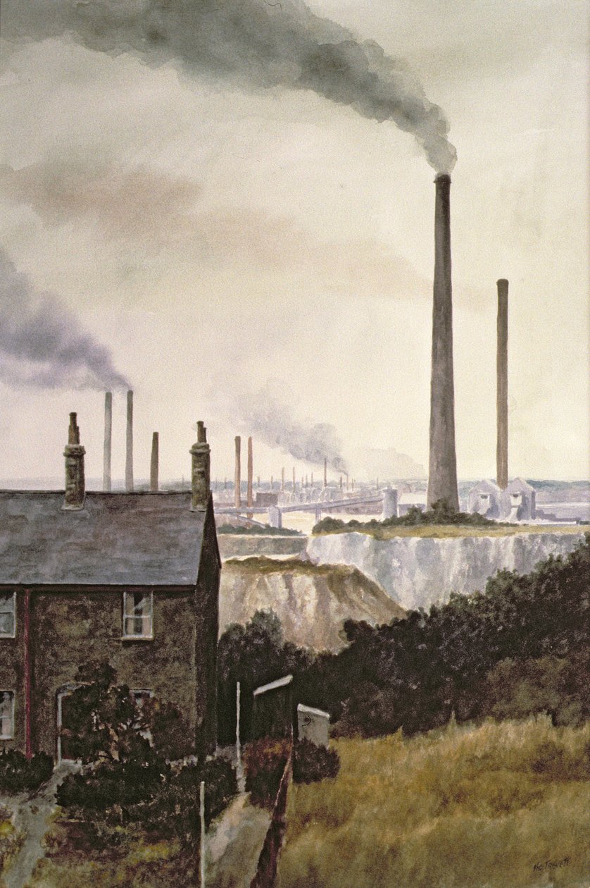 Paisagem Norte De Kent - Nr. Northfleet, Gravesend de Vic Trevett