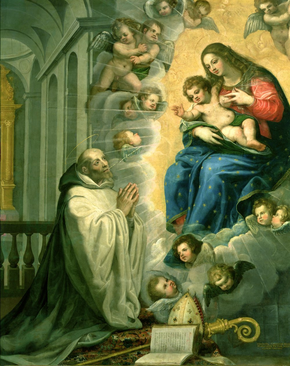 A visão de São Bernardo, 1634 de Vicente Carducho