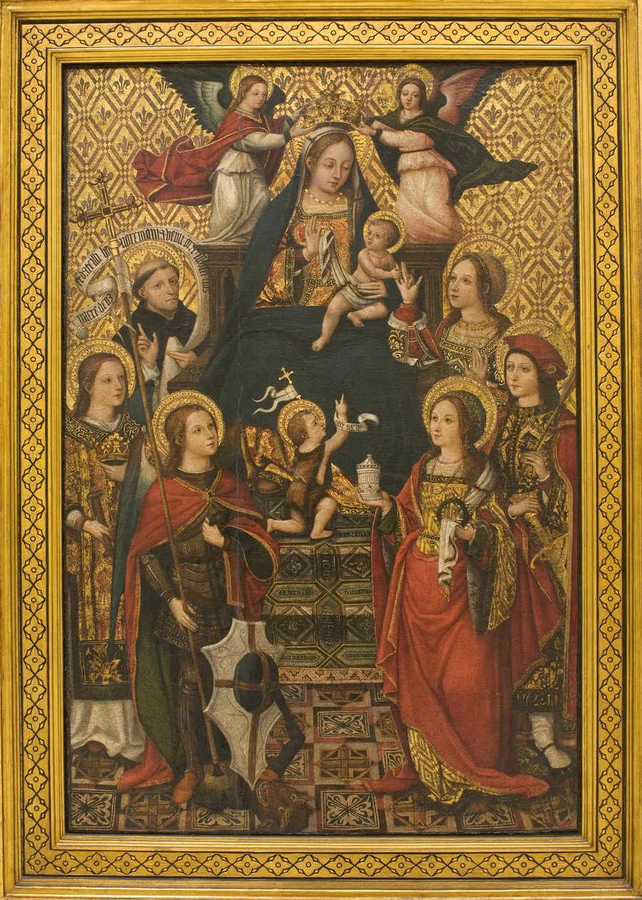 Virgem e Criança, Santos e Anjos de Vicente Juan Macip