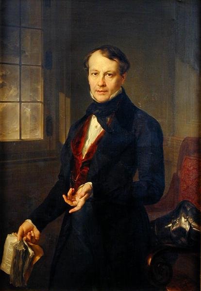 Retrato de Aaron Vail (1796-1878) c.1845 (ver 149723 para par) de Vicente Lopez y Portana