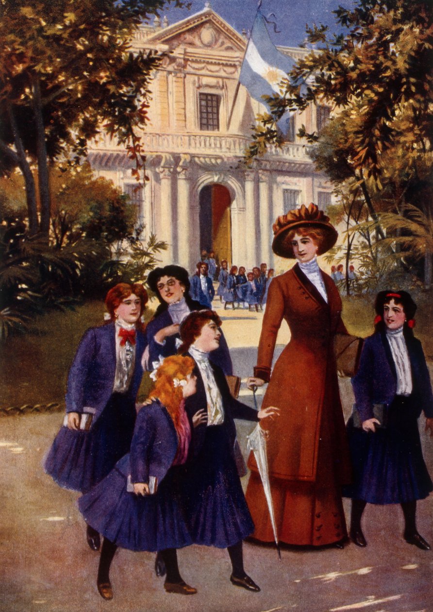 Meninas que deixam a escola de Vicente Blasco Ibanez