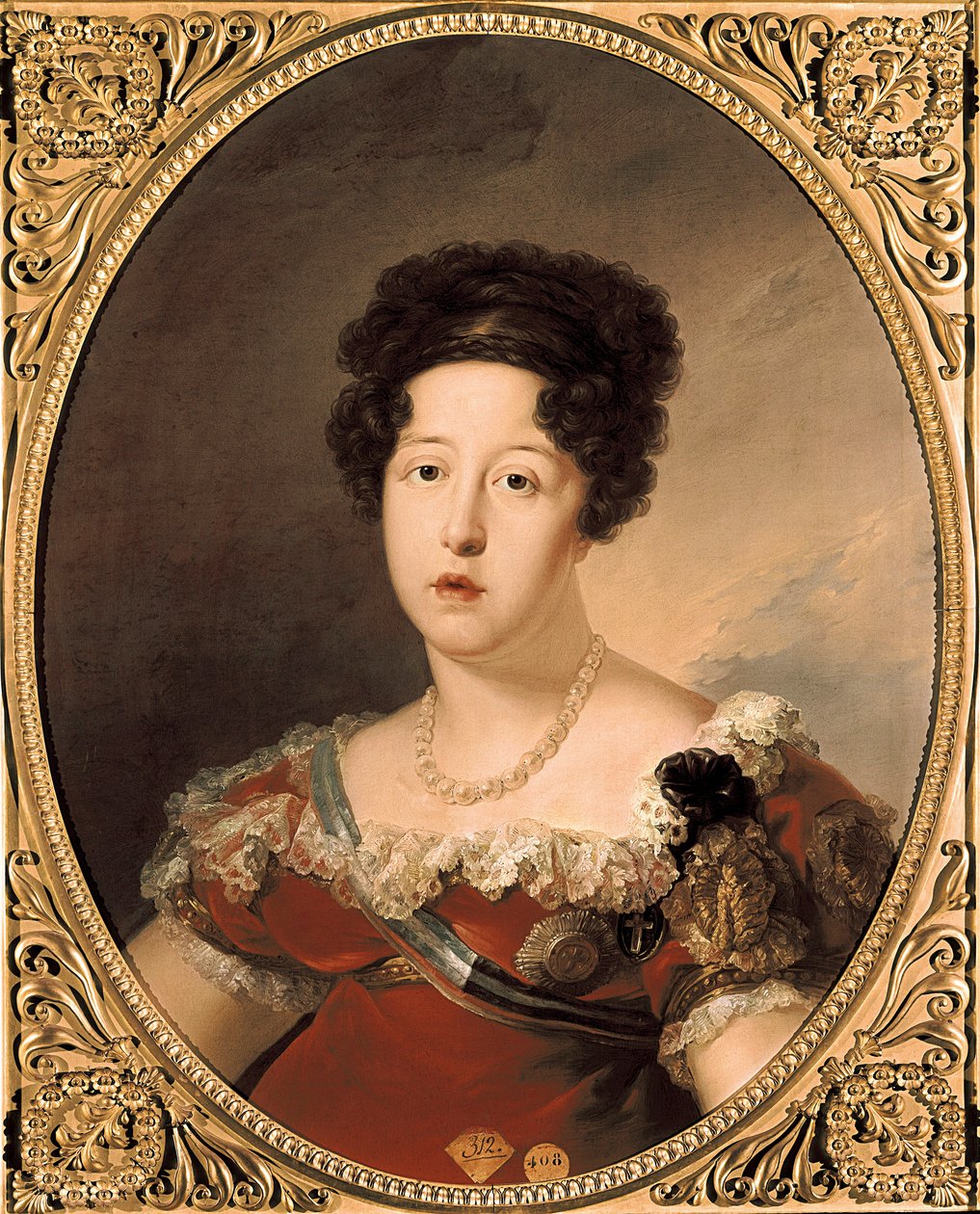 Dona Maria Isabel de Bragança. Retrato de Maria Isabel de Portugal (ou Maria Isabel de Bragança de Vicente Lopez y Portana