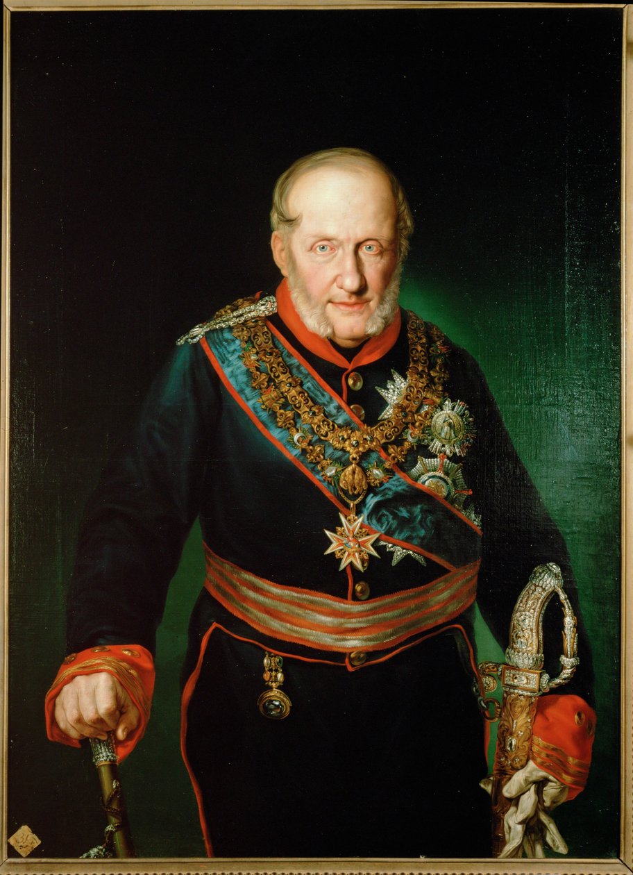 Francisco I de Borbon, Rei das Sicílias (pintura sobre tela) de Vicente Lopez y Portana