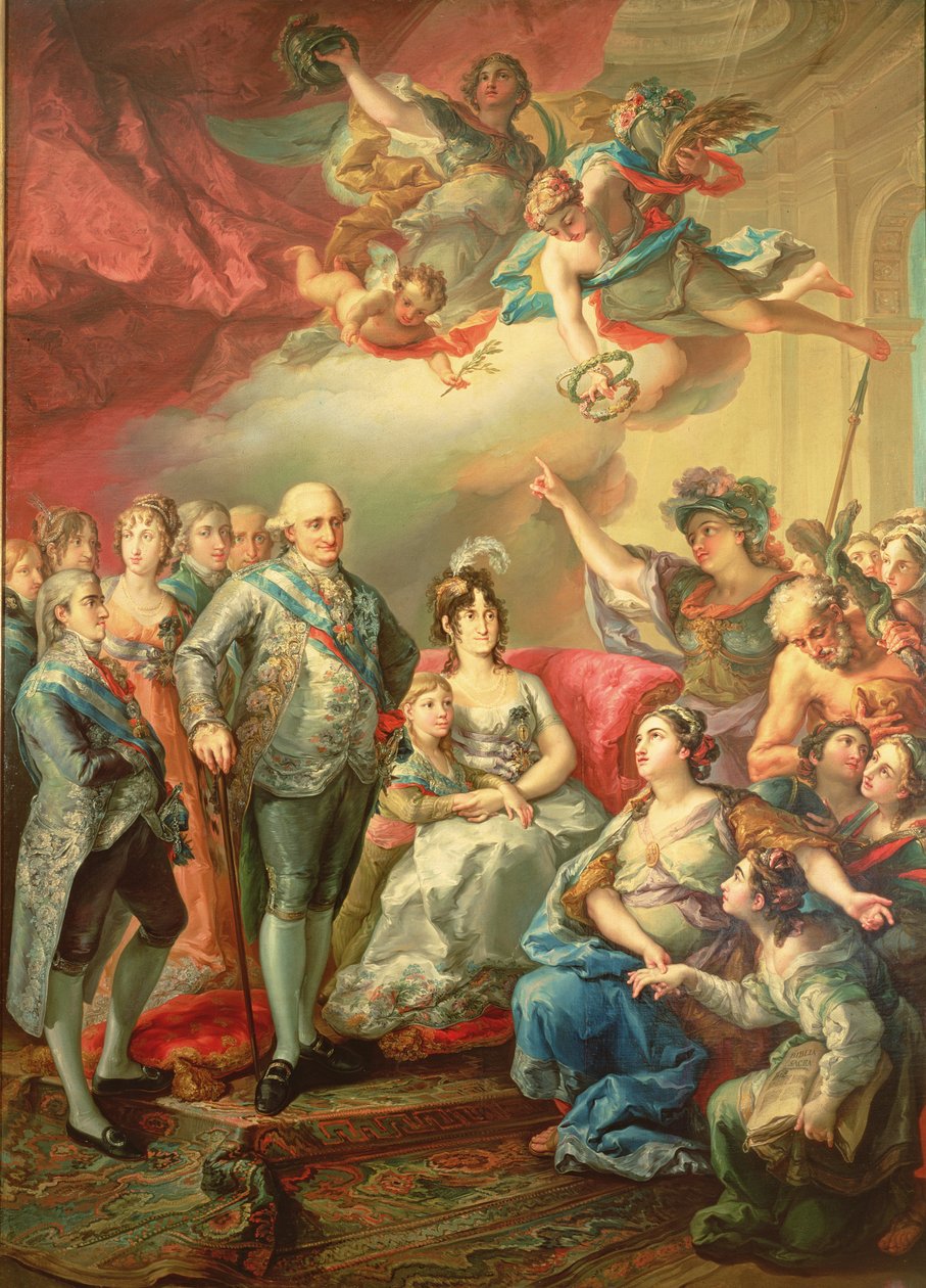 Homenagem a Carlos IV e sua família de Vicente Lopez y Portana