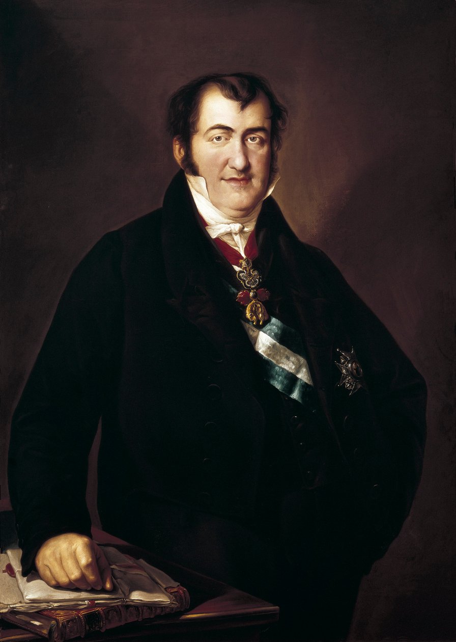 "Retrato de Fernando VII (Fernando VII de Espanha) de Vicente Lopez y Portana