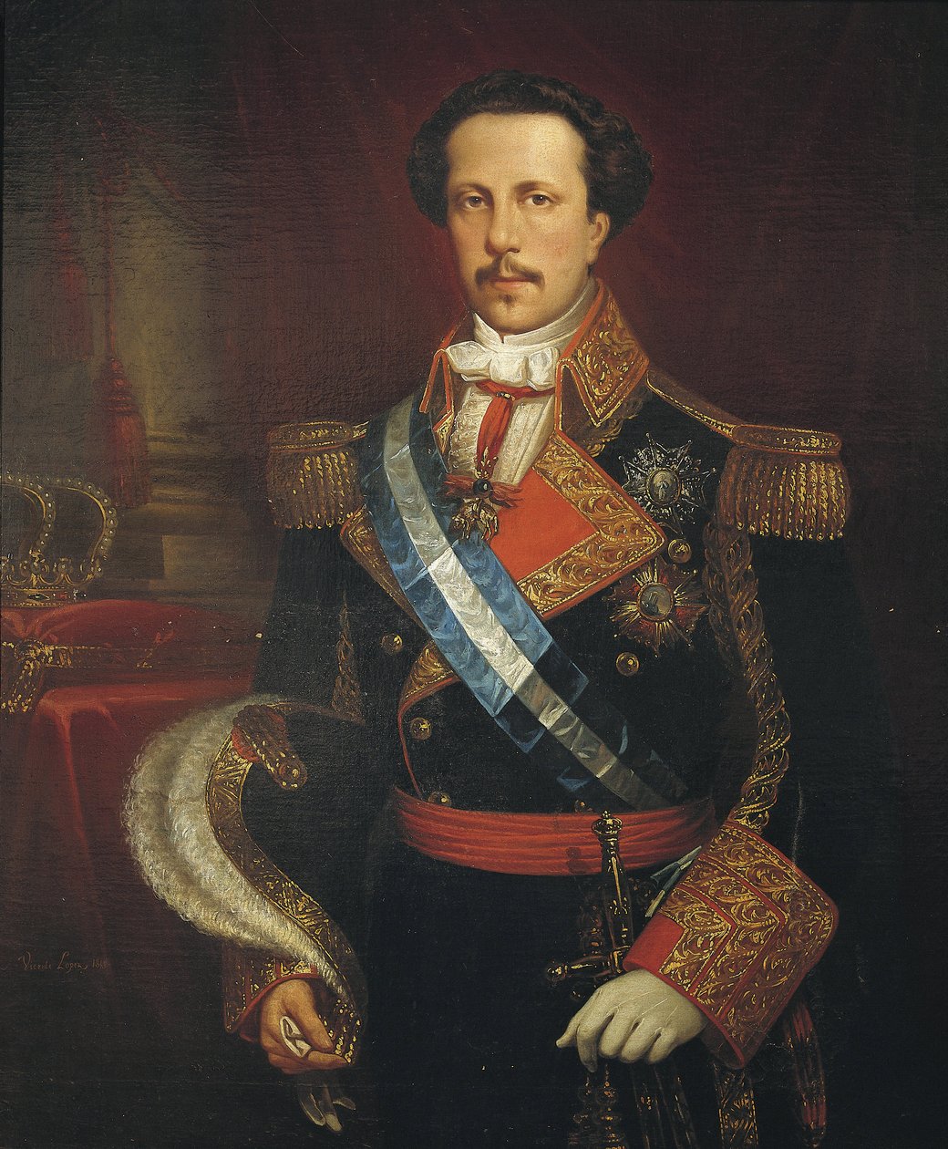 Retrato de Francisco por Asis de Borbon. 1848 (óleo sobre tela) de Vicente Lopez y Portana