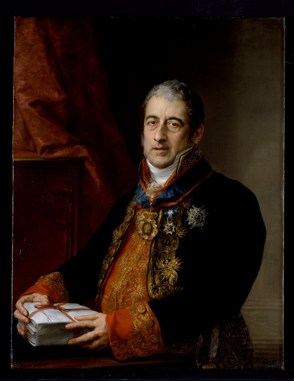 Retrato de Juan Miguel de Grigalba, c.1835 (óleo sobre tela) de Vicente Lopez y Portana