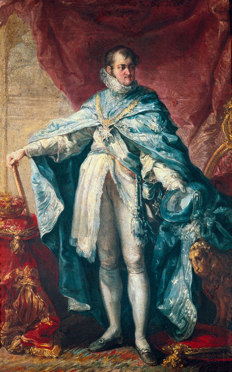 Retrato do Rei Fernando VII (1784-1833) de Vicente Lopez y Portana