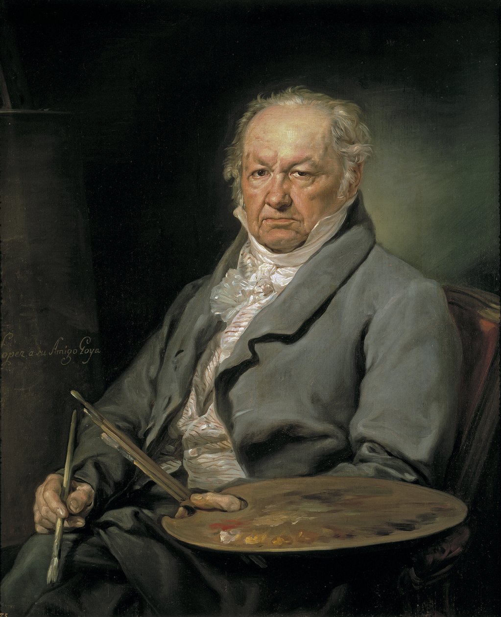 Retrato do pintor Francisco de Goya 1746-1828, 1826 de Vicente Lopez y Portana