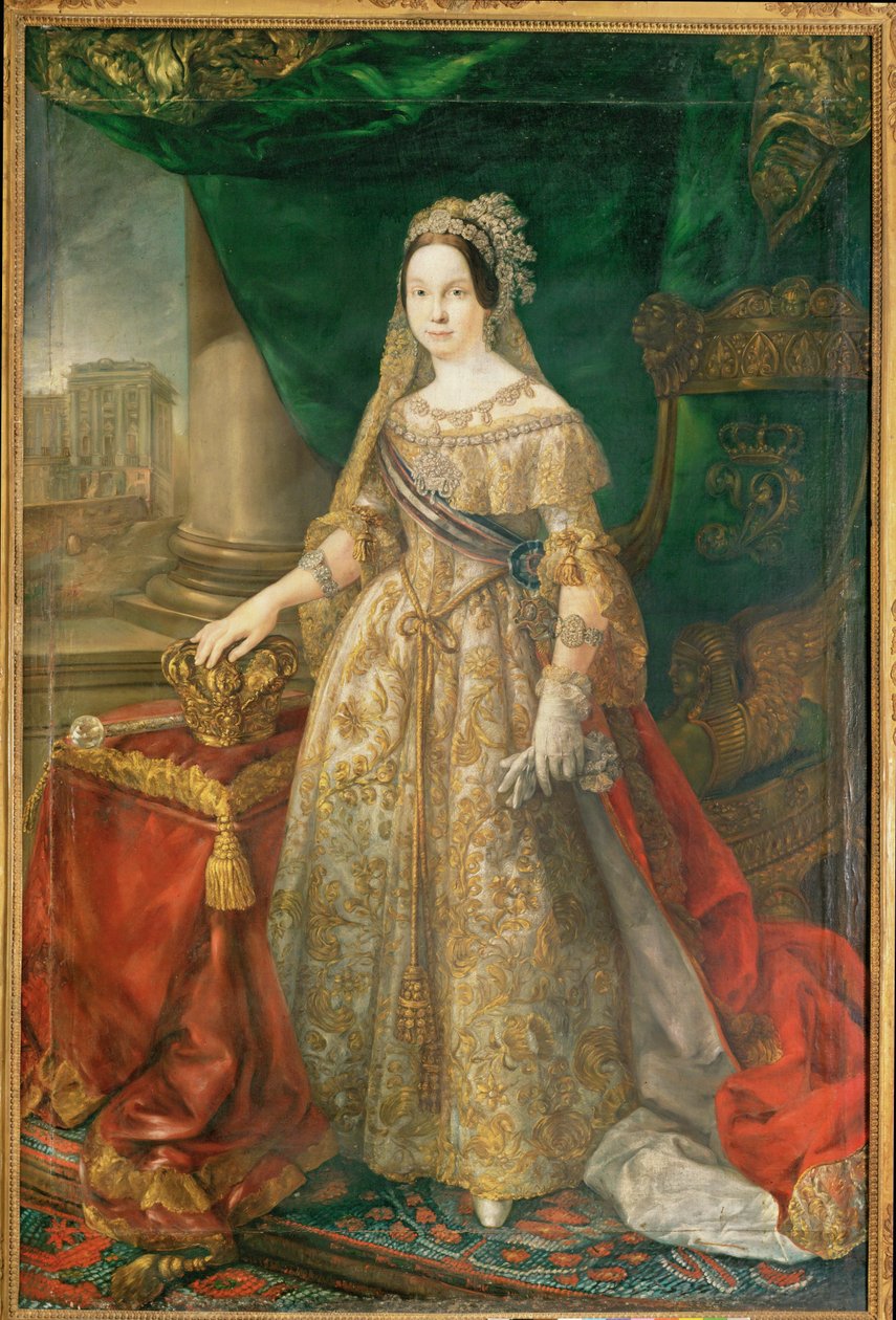 Rainha Isabel II (pintura sobre tela) de Vicente Lopez y Portana