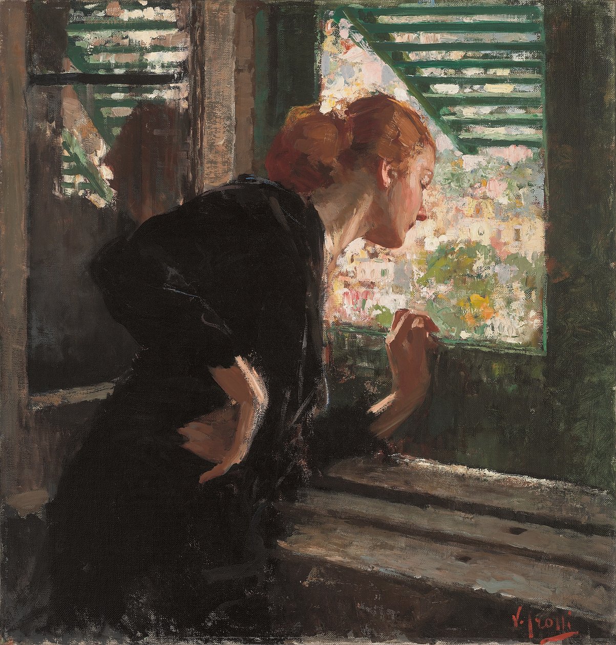 Lady at a Window de Vicenzo Irolli