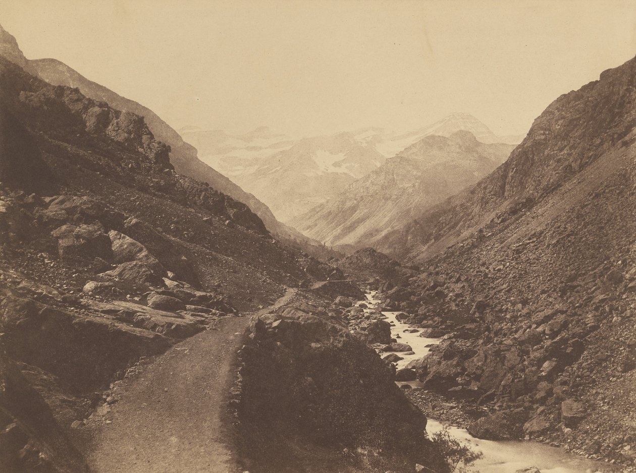 O Vale do Caos perto de Gavarnie (Chaos near de gavarnie). de Vicomte Joseph de Vigier