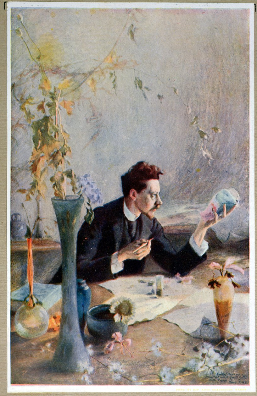 Retrato de Emile Galle (1864-1904), de &39;Art and Industry&39;, 1909 de Victor Emile Prouve