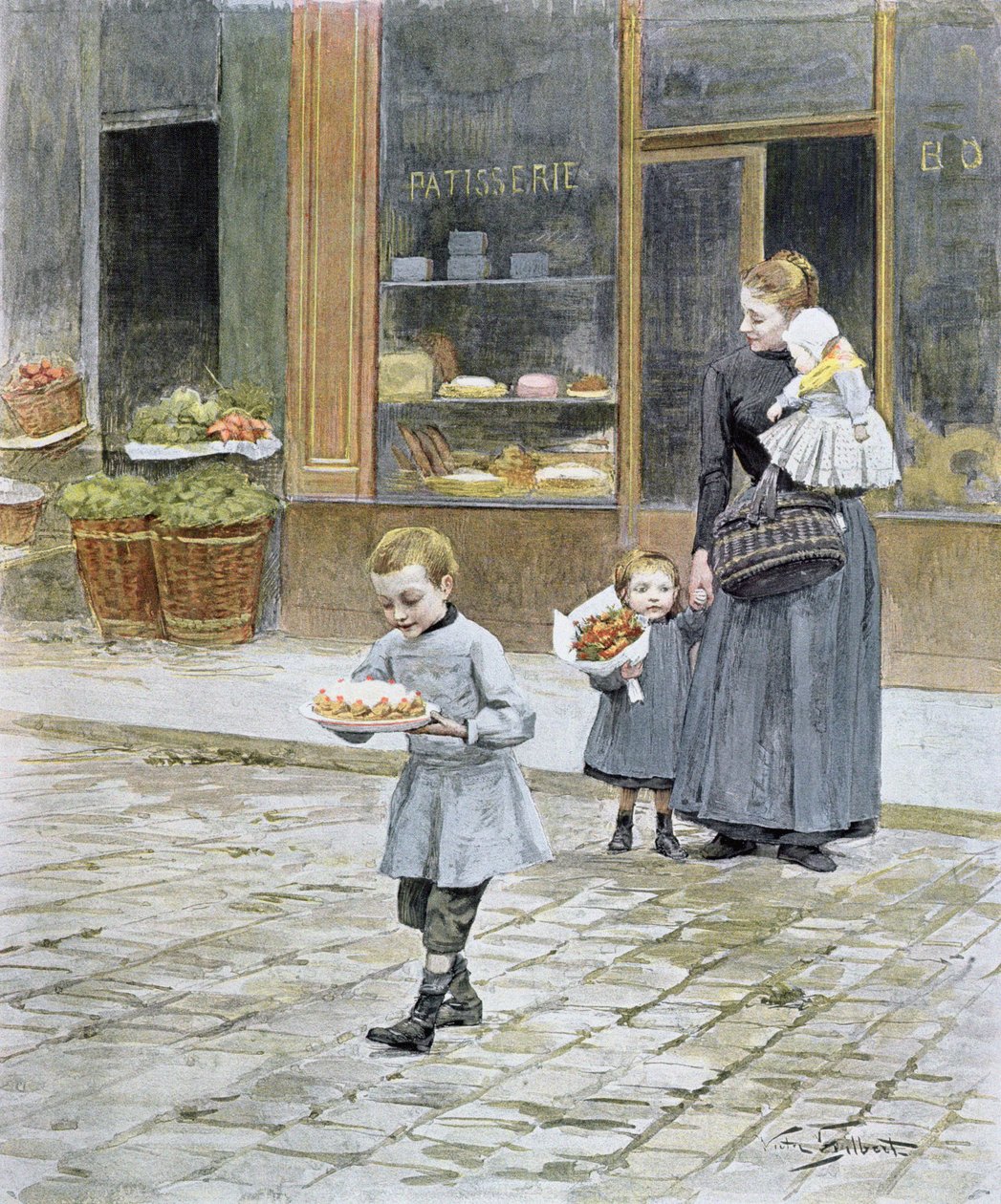 Dia dos Pais, 1891 de Victor Gabriel Gilbert