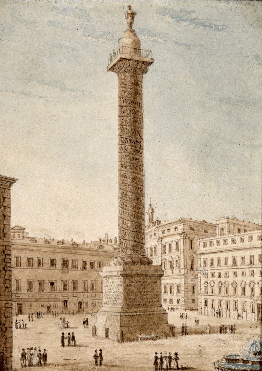 A Coluna de Marco Aurélio, Roma de Victor Jean Nicolle
