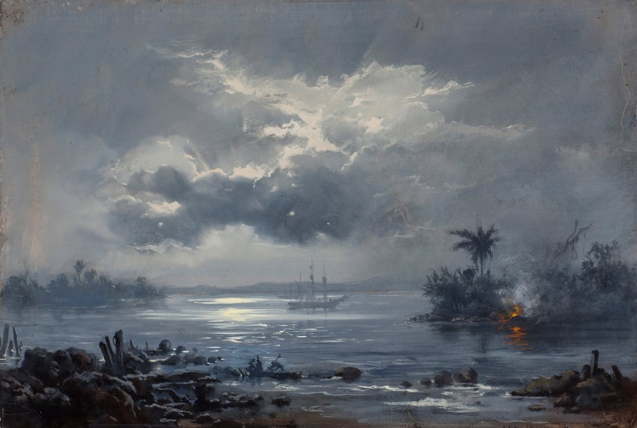 Estudo para “Passagem de Humaitá” de Victor Meirelles