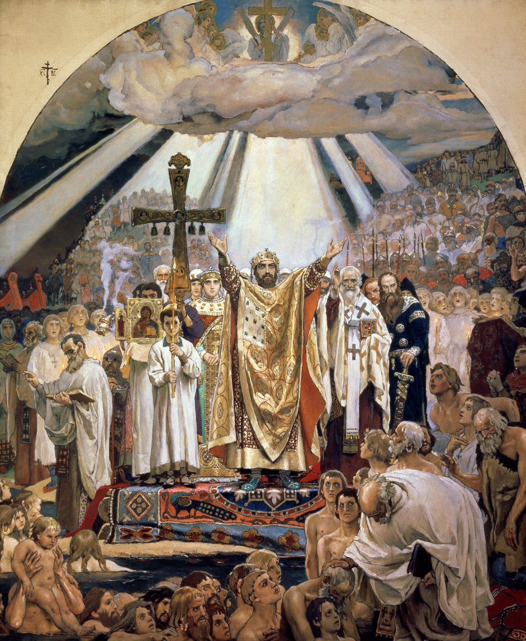 Batismo de Rus, 1885-96 de Victor Mikhailovich Vasnetsov