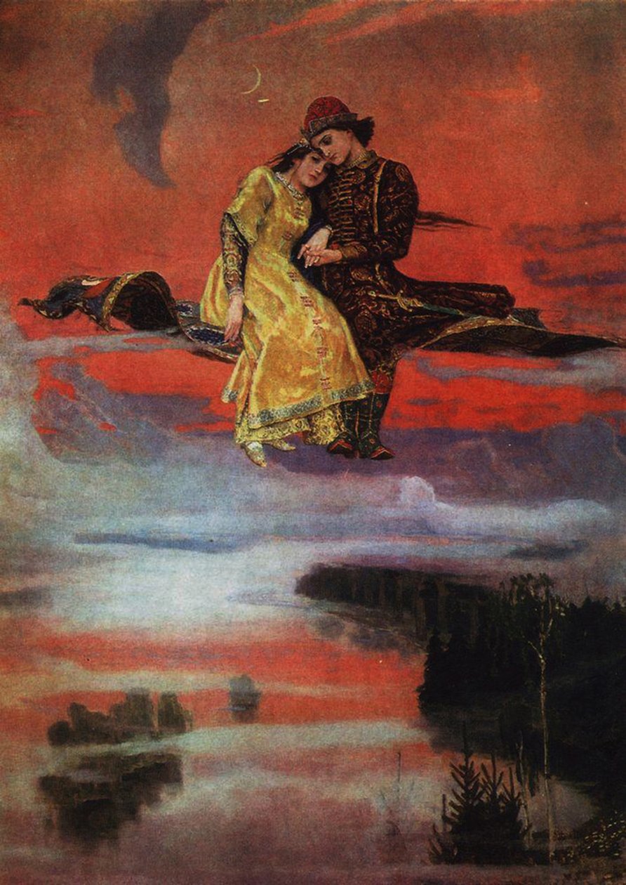 Tapete Voador, 1919-20 de Victor Mikhailovich Vasnetsov
