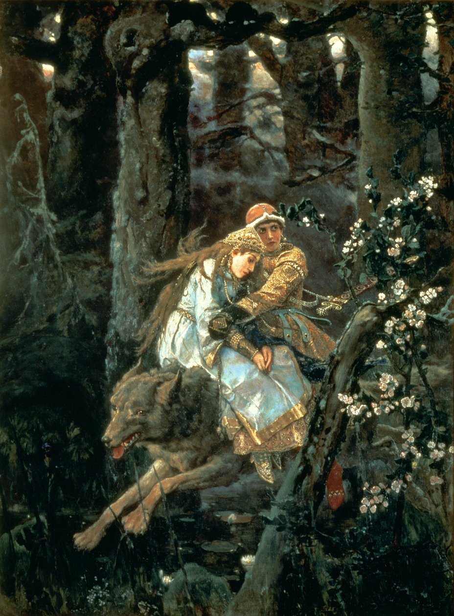 Príncipe Ivan no Lobo Cinzento, 1889 de Victor Mikhailovich Vasnetsov