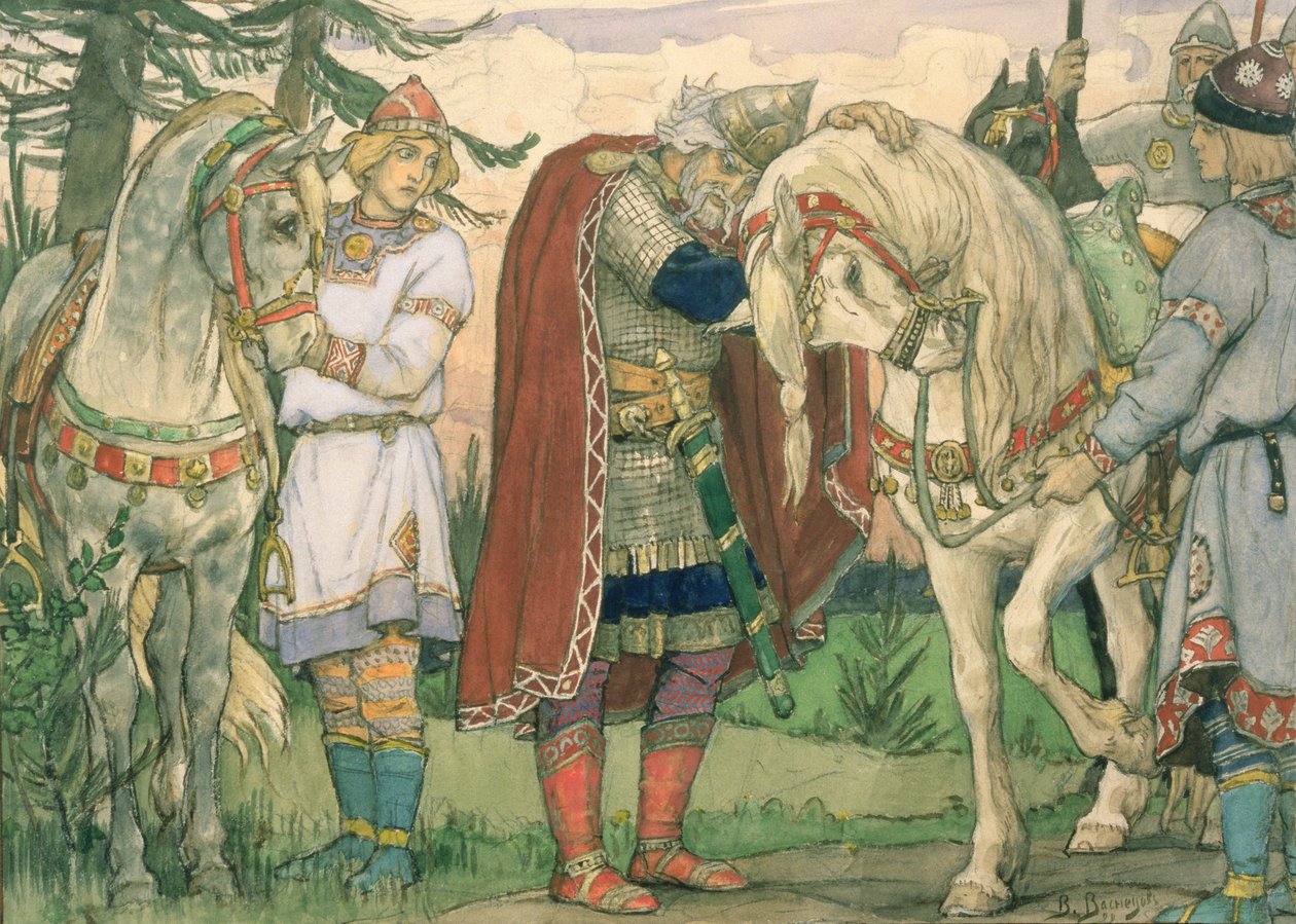 A canção do príncipe Oleg, 1899 de Victor Mikhailovich Vasnetsov