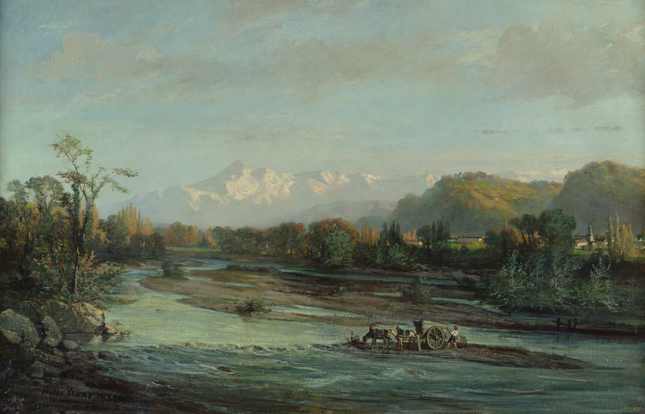 O córrego da montanha e o PIC du Midi, Bigorre, 1882 de Victor Venat